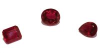 Lot of 3-Ruby Gem (Pigeon Sang)