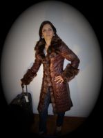 lady coat fur &  leather
