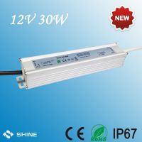 12v 30w IP67 waterproof CE RoHS LED power supply/ LED driver/ transformer