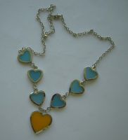 Fashion Necklace With Heart Design