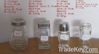 Glass spice jars