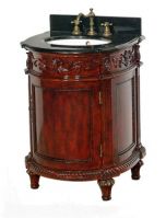 Bathroom Vanity Sink w Curved Door & Handcrafted