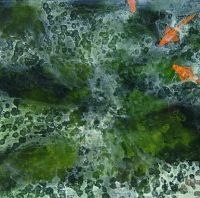 Koi Pond Modern Abstract Art Hospitality Coorperate Home