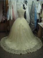 wedding dress, gown