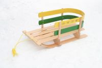 Wooden Baby Pull Sled - Custom Color