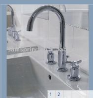 double handle basin mixer