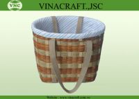 fern basket with cotton inside