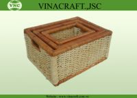 rattan basket set of 3