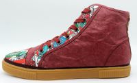 Men's Casual shoes High cutted Fashion shoes in burgundy color