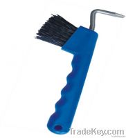 Hoof pick Brush with Wave Grip Handle