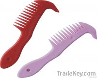 Plastic Mane Comb with pick