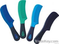 Plastic Mane Comb With soft Grip