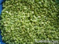 Frozen green pepper dice & strips