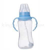 Normal Neck PP Baby Feeding Bottle with Straw and Handle in 240ML BPA Free