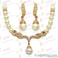 Angel wings pearl set