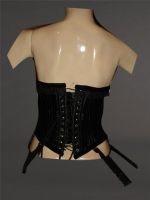 Mistress Corset by Versatile Fashions, Black Satin