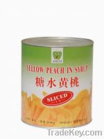 canned yellow peach