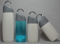 PE shampoo bottle, cosmetic bottle with a hook