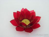 Meditation Gift / Lotus Candle Holders In Chakra Colors