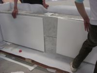 Blanco Carrara composite aluminum tile