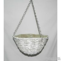 Rattan hanging basket