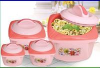 PLASTIC INSULATED WARE HOT POT WITH STAINLESS STEEL LINER