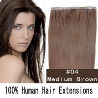 PU skin weft 55g remy human hair 36inch wide #04