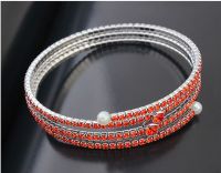 Zircon  Beads Bracelet With Silver Plated