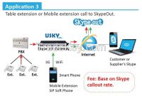 Usky Skype Sip Gateway Without Pc For Pbx/ippbx, Voip Gateway, Sip Server, Telecom System, Skype For Business