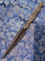 antique handmade iron phurba
