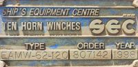 EAMW-62-120 &amp;amp;amp; EMW 120 Winches For Sale