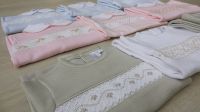 Pima Cotton baby clothes set, hand smocked baby clothes MIO-1006