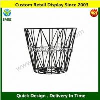 Pop Wire Basket Display Stand in Black/white