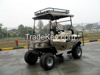 2 wheel drived 4 seater hunting buggy with gun support, search light, top basket