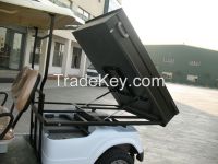 2 seater new shape golf carts TEV-G042FXT steel / aluminium dumping cargo box