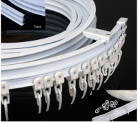 PVC curved rod, PVC curved track, PVC flexi net rod