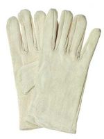COTTON JERSEY GLOVES NATURAL COLOR GRAY