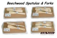 Beech wood spatulas & forks from Poland