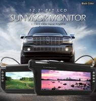 12.2 inch SunVisor TFT LCD Monitor (Black Color)