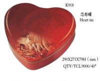 heart tin box