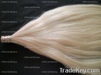 Unbleached white bow hair from stallion horse tails 32 inches