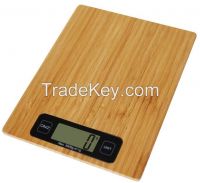 Digital Kitchen Weighing Scale Bamboo Platform