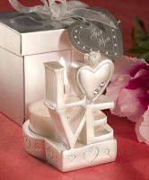 LOVE Design Candle Holder Favors