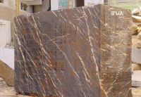 Black & Gold Marble Block