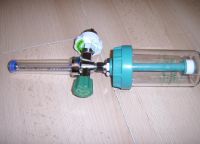 Flowmeter with humidifier,Gas outlet, Vacuum regulator