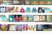 baby toys and bathroom book and inflatable bed bath and seat ring