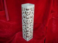14" Large Square Ceramic Vase Labyrinthic