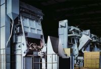 Pedrail type shot blasting machine