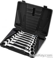 Tool Kit-8pc Flexible Head Combination Gear Ratchet Wrench/Spanner Set