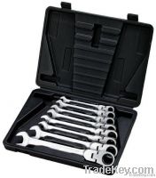 Tool Set-8pc Fixed Head Combination Gear Ratchet Wrench/Spanner Set